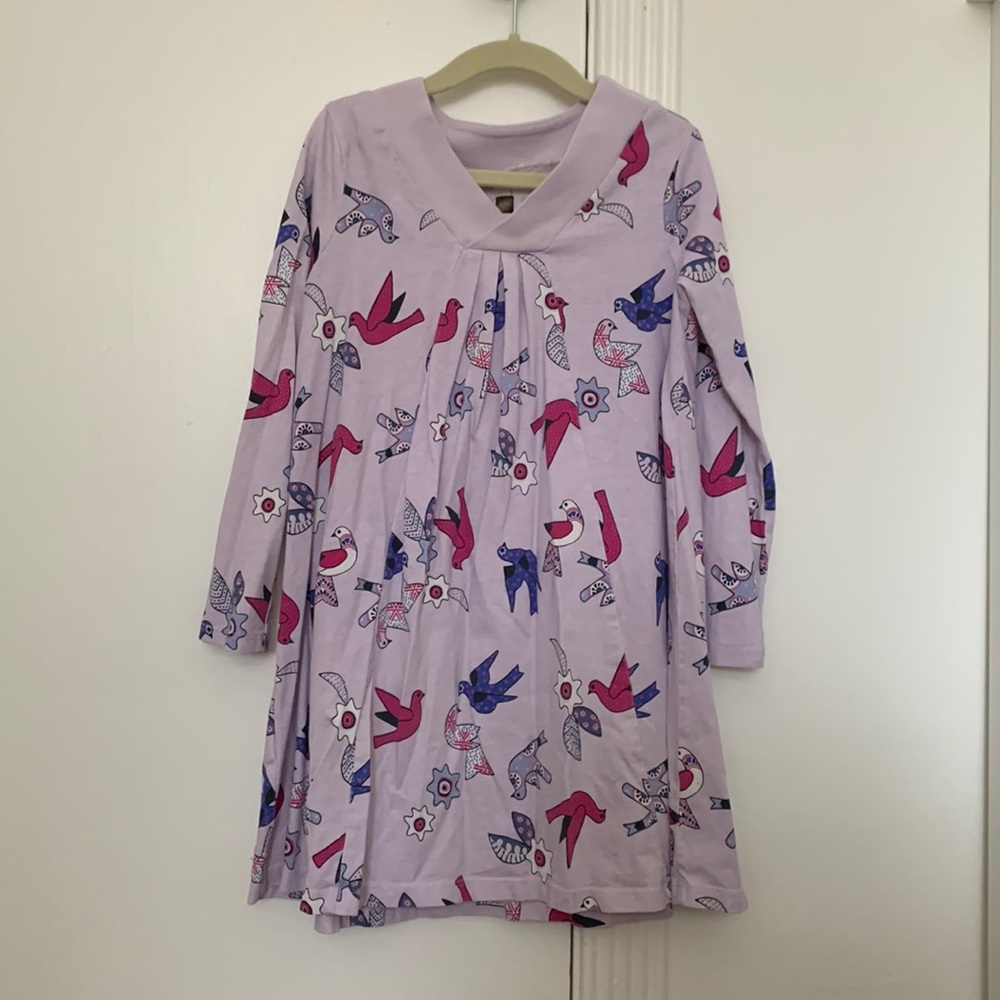 Tea collection bird print dress